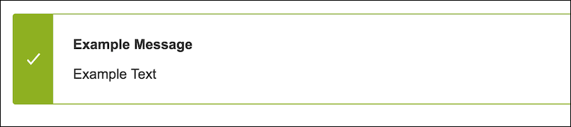 An example saved and rendered Message Box macro.