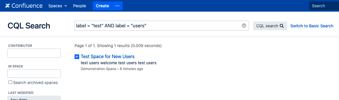 Combine CQL statements with the AND operator