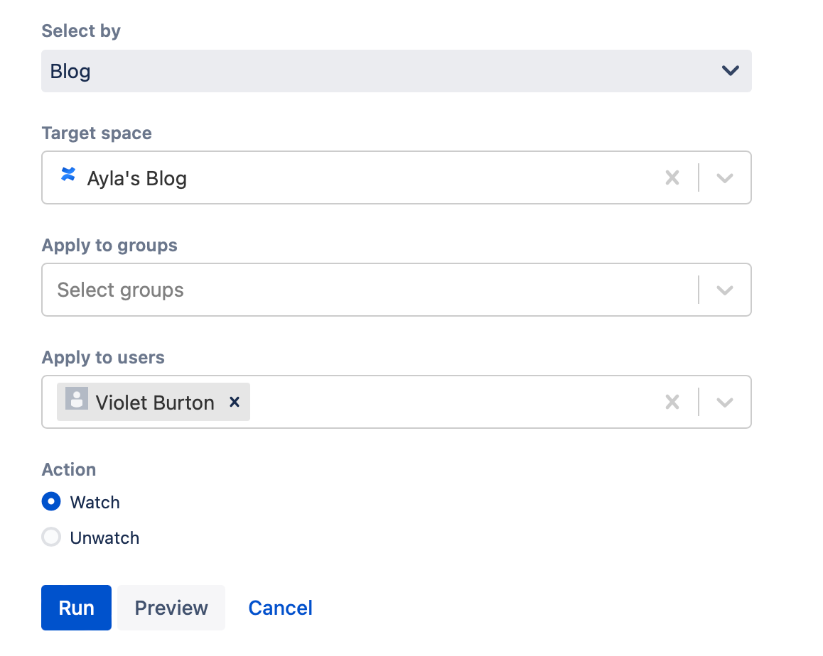 The example form filled out with the above data.