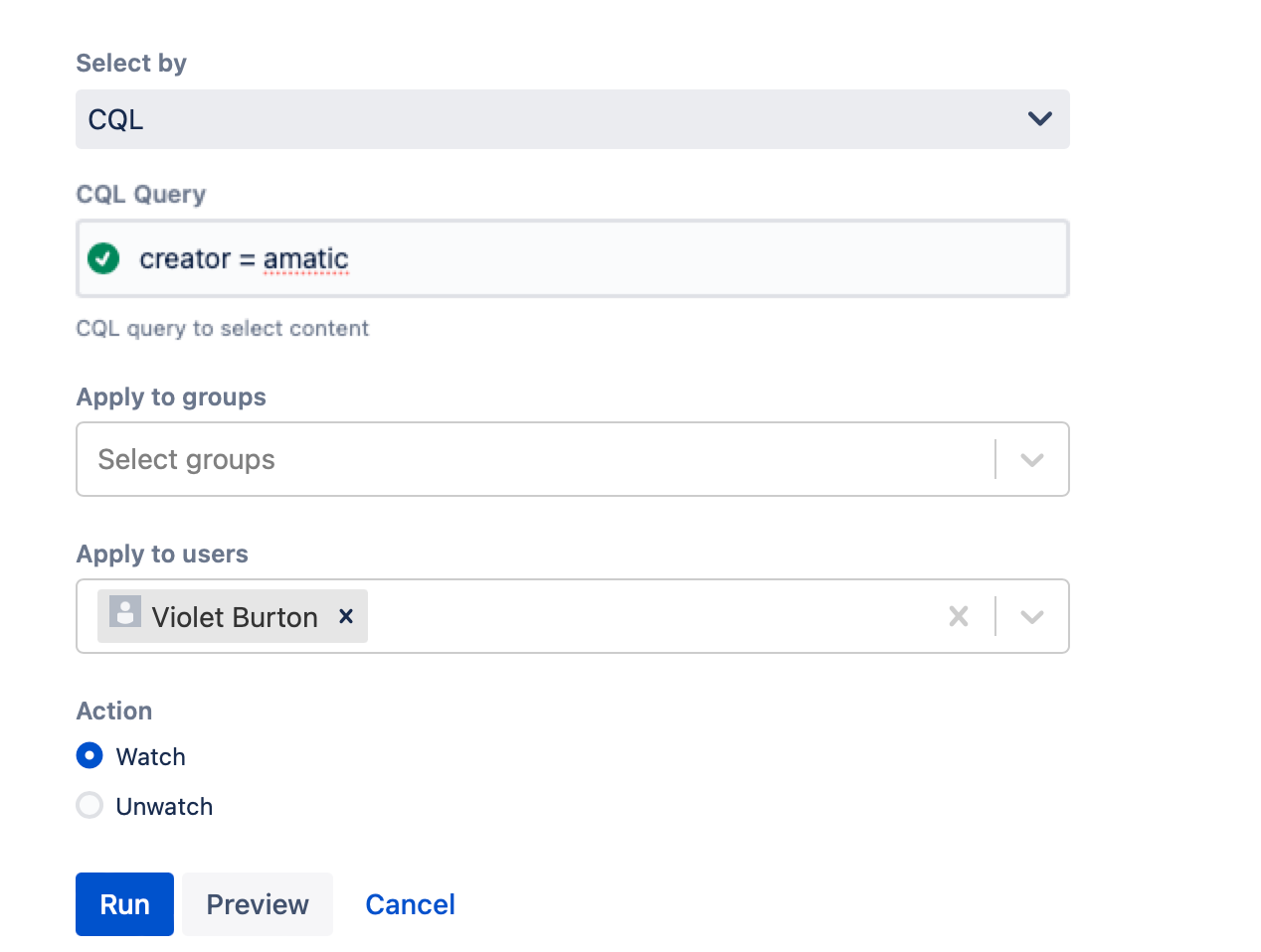 The example form filled out with the above data.