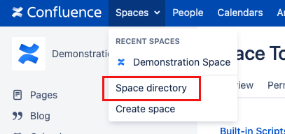 The Space Directory Button