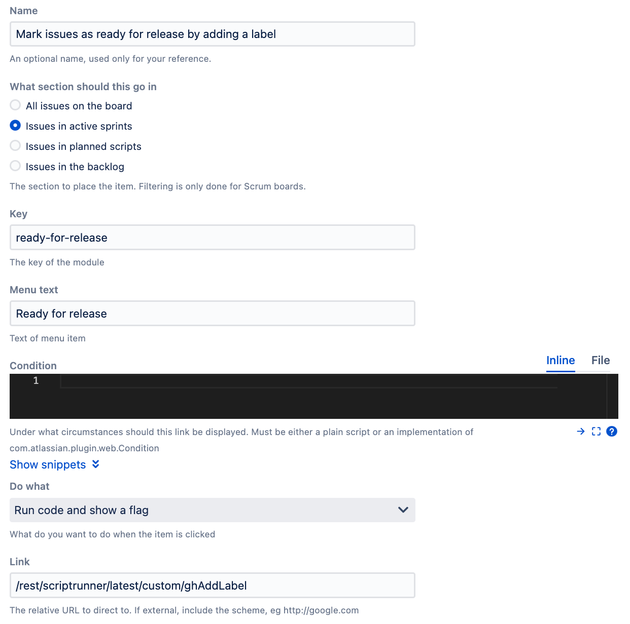 Image showing filled out properties