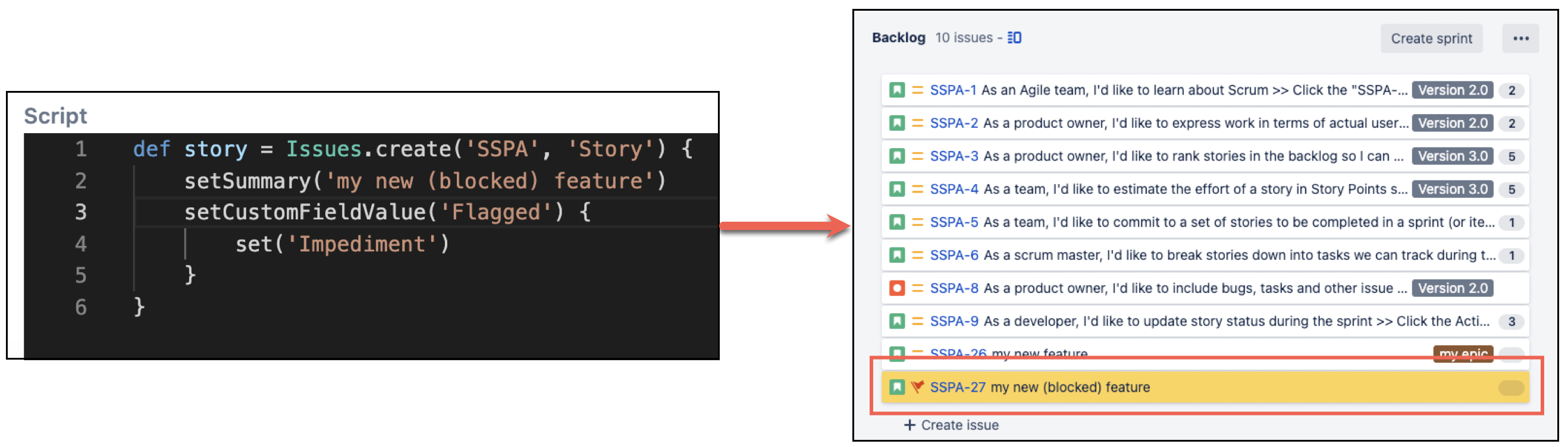 Image showing you how to set flagged status