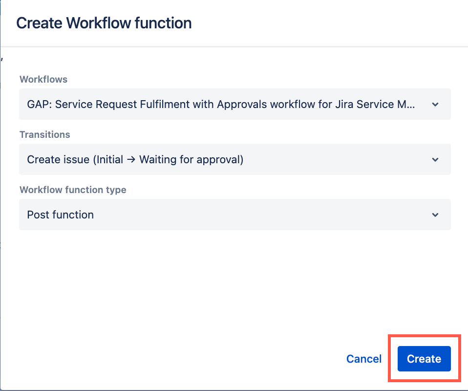 Image showing the Create Workflow screen