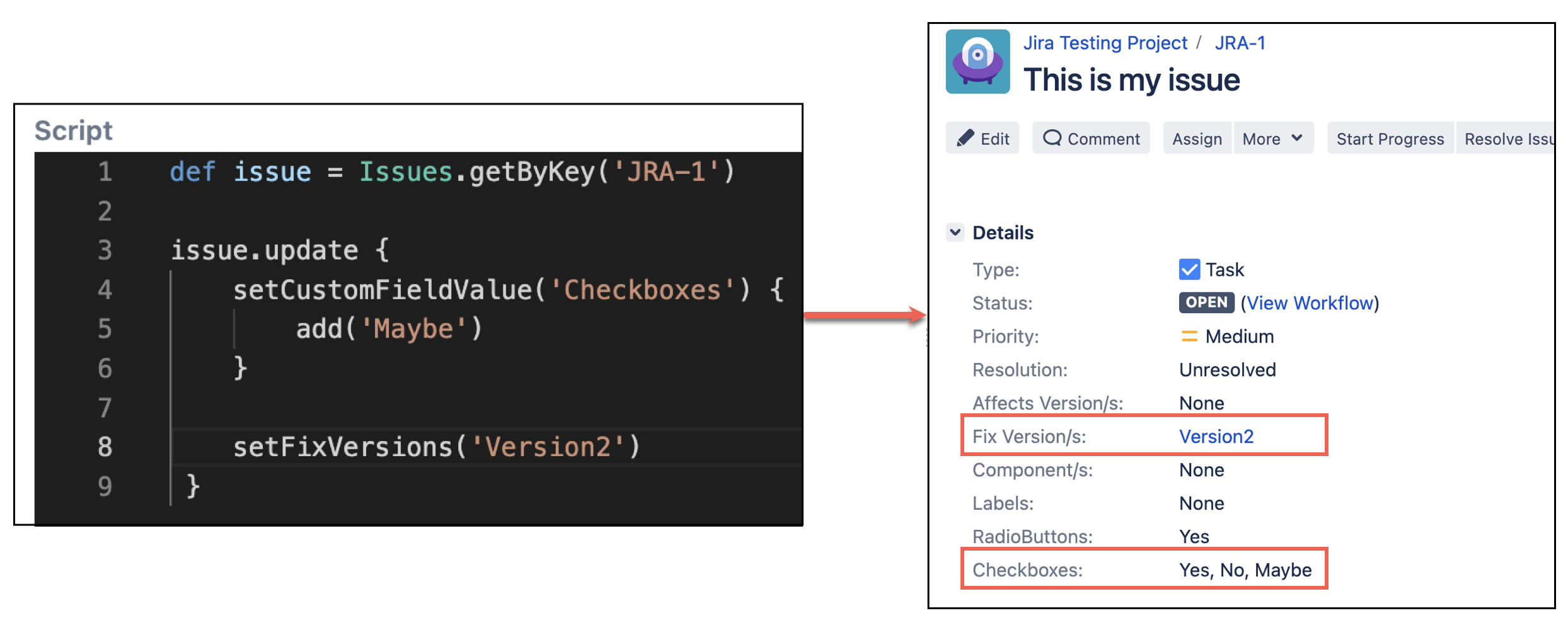 Image showing how you add to an existing selected option using HAPI